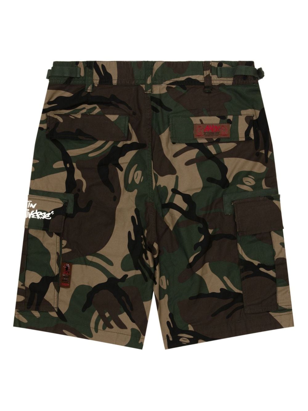 AAPE BY *A BATHING APE Trainingsshorts met camouflageprint Bruin