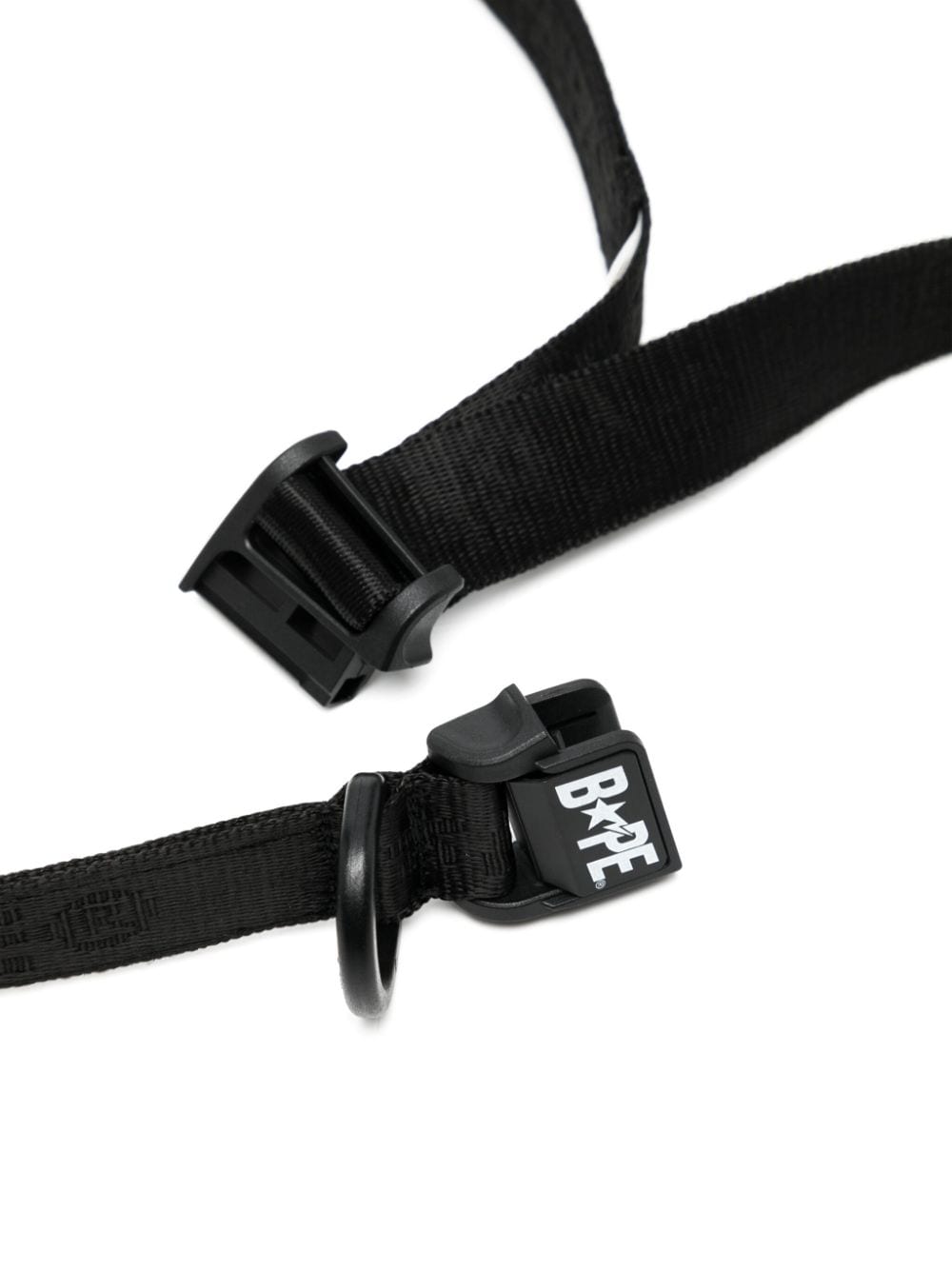 Shop A Bathing Ape Logo-print Belt In Black