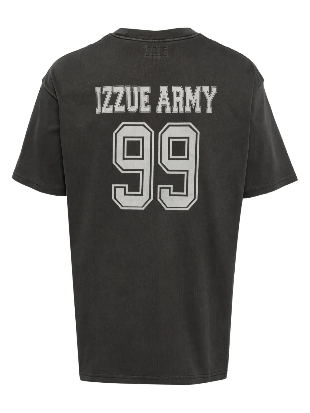 Izzue T-shirt met logoprint - Grijs