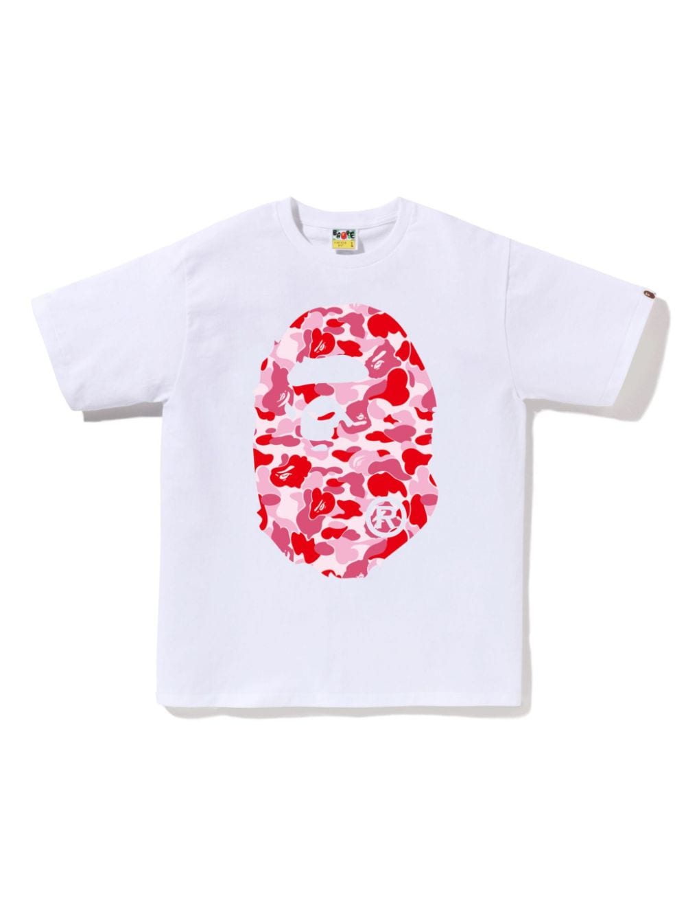 A BATHING APE logo-print cotton T-shirt Wit