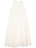 CHOCOOLATE tiered sleeveless dress - White