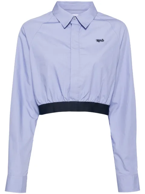 izzue chemise en popeline à logo brodé