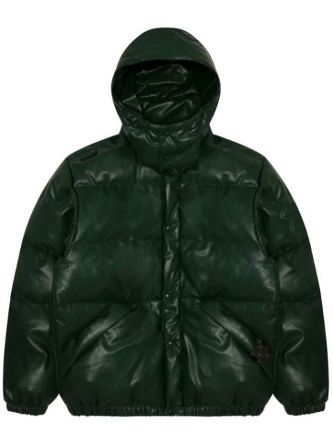 AAPE BY *A BATHING APE quiled faux-leather down jacket Men