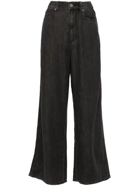 CHOCOOLATE Halbhohe Wide-Leg-Jeans