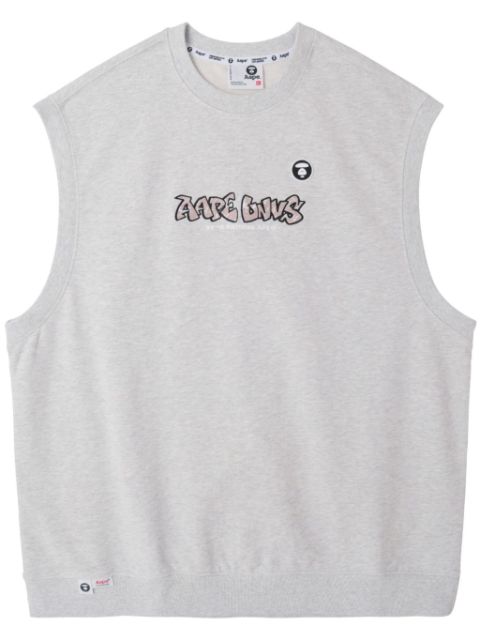 AAPE BY *A BATHING APE logo-embroidered crew-neck vest Men