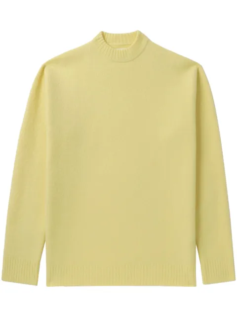 Jil Sander suéter con cuello falso