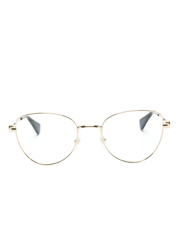 Cartier Eyewear cat-eye Frame Glasses Gold FARFETCH JO