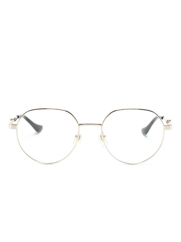 Gucci Eyewear Lunettes De Vue à Monture Ronde Or FARFETCH MA