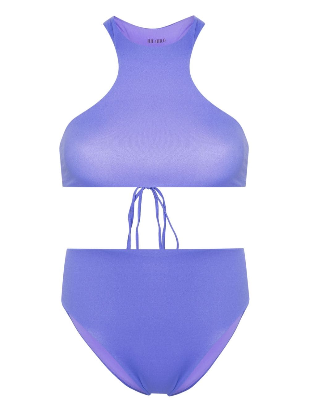 Attico Cut-out Detail Bikini In Purple