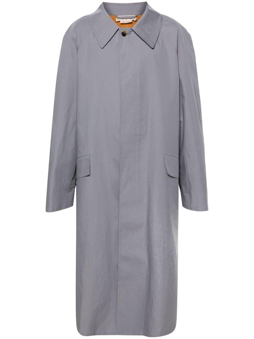 Marni Single-breasted Maxi Coat In Gray
