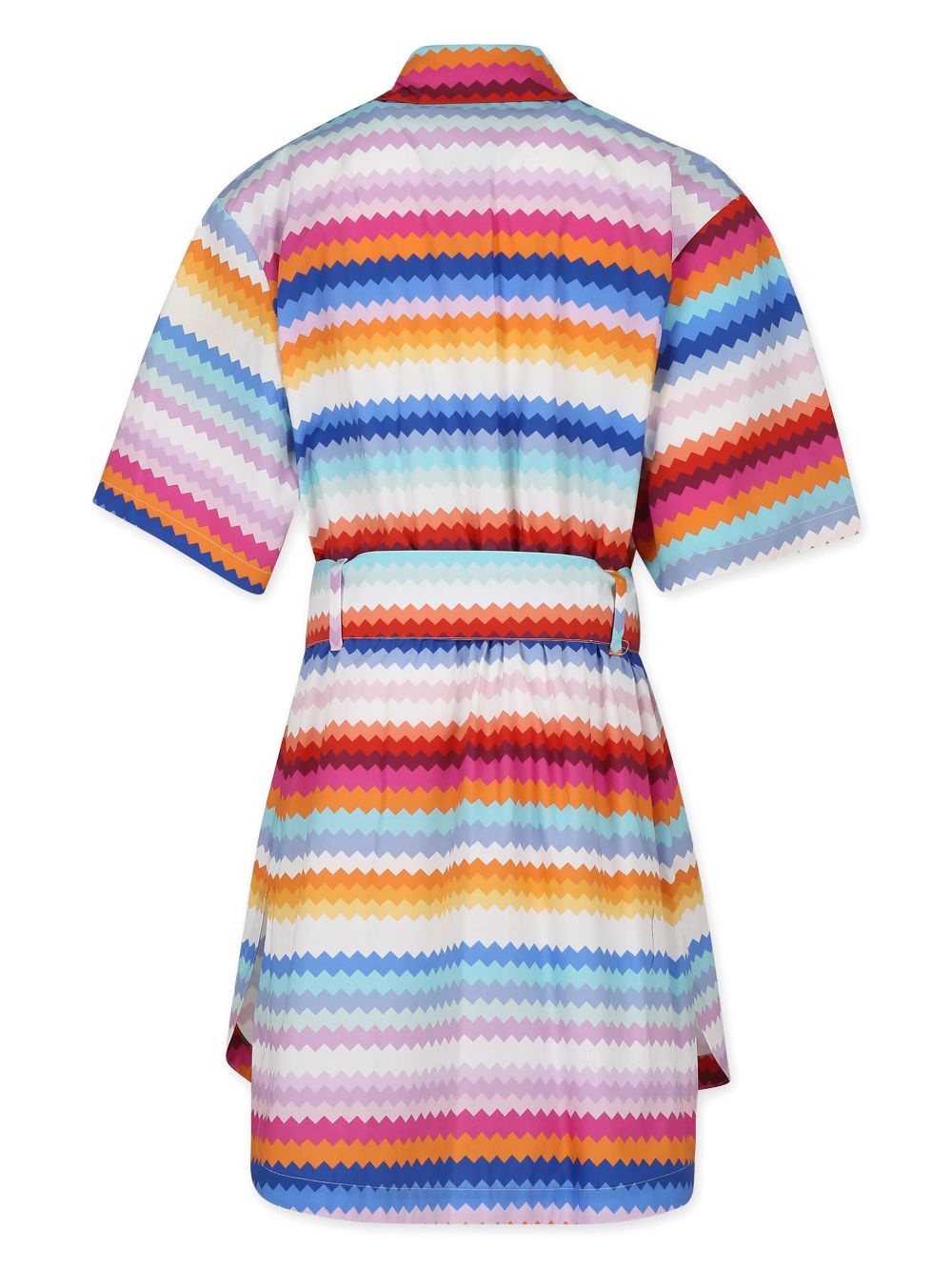 Image 2 of Missoni Kids zigzag-print cotton shirtdress