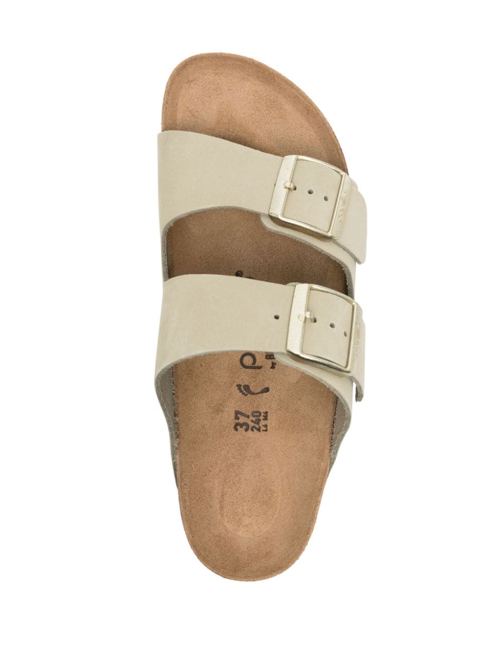 Shop Birkenstock Arizona Leather Platform Sandals In 中性色