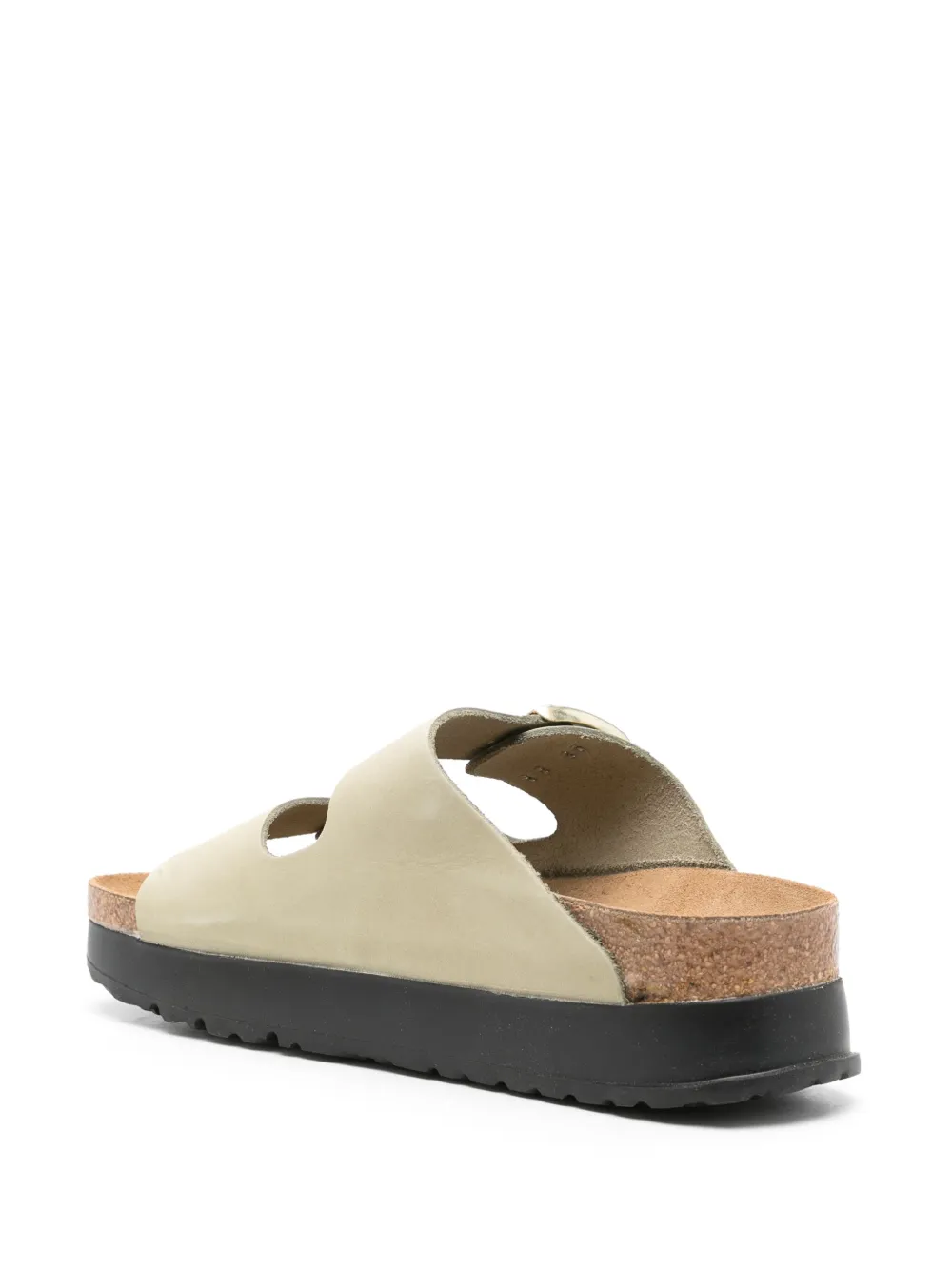 Shop Birkenstock Arizona Leather Platform Sandals In 中性色