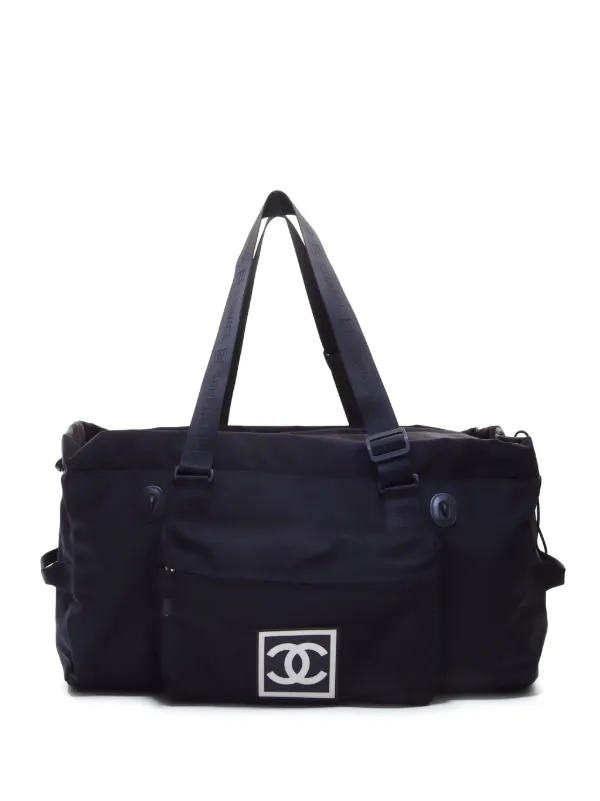 趣味・スポーツ・実用 Chanel super collction 2003 CHANEL Pre-Owned 2003-2004 Sports Line Duffle Bag | Black