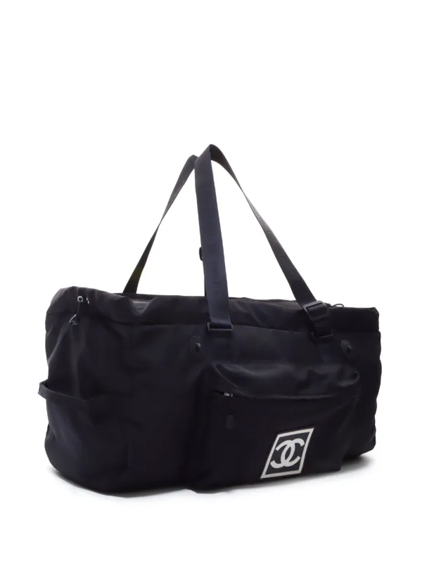 シャネルスポーツ CHANEL Pre-Owned 2003-2004 Sports Line Duffle Bag | Black