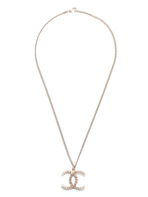 CHANEL Pre-Owned 2019 CC rhinestone-embellished necklace