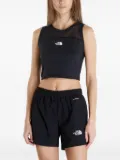 The North Face mesh panel cropped tank top - Black