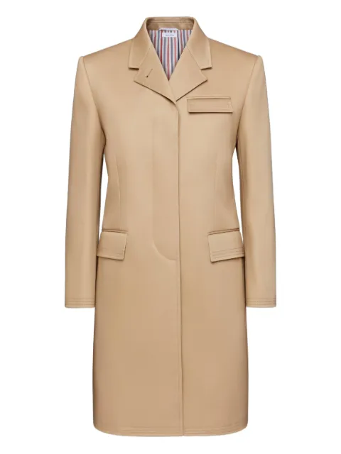 Thom Browne high-armhole chesterfield coat