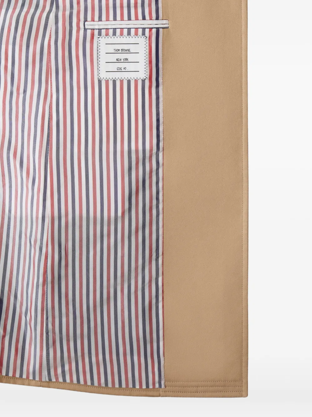 Thom Browne High-armhole Chesterfield Coat In Brown