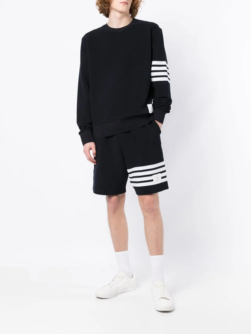 Thom Browne Ottoman striped track shorts | Track & Running Shorts | Image 2