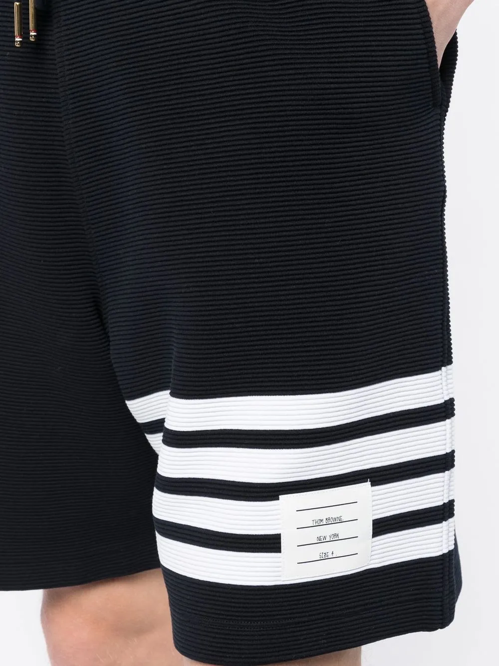 Thom Browne Gestreepte trainingsshorts 415 NAVY