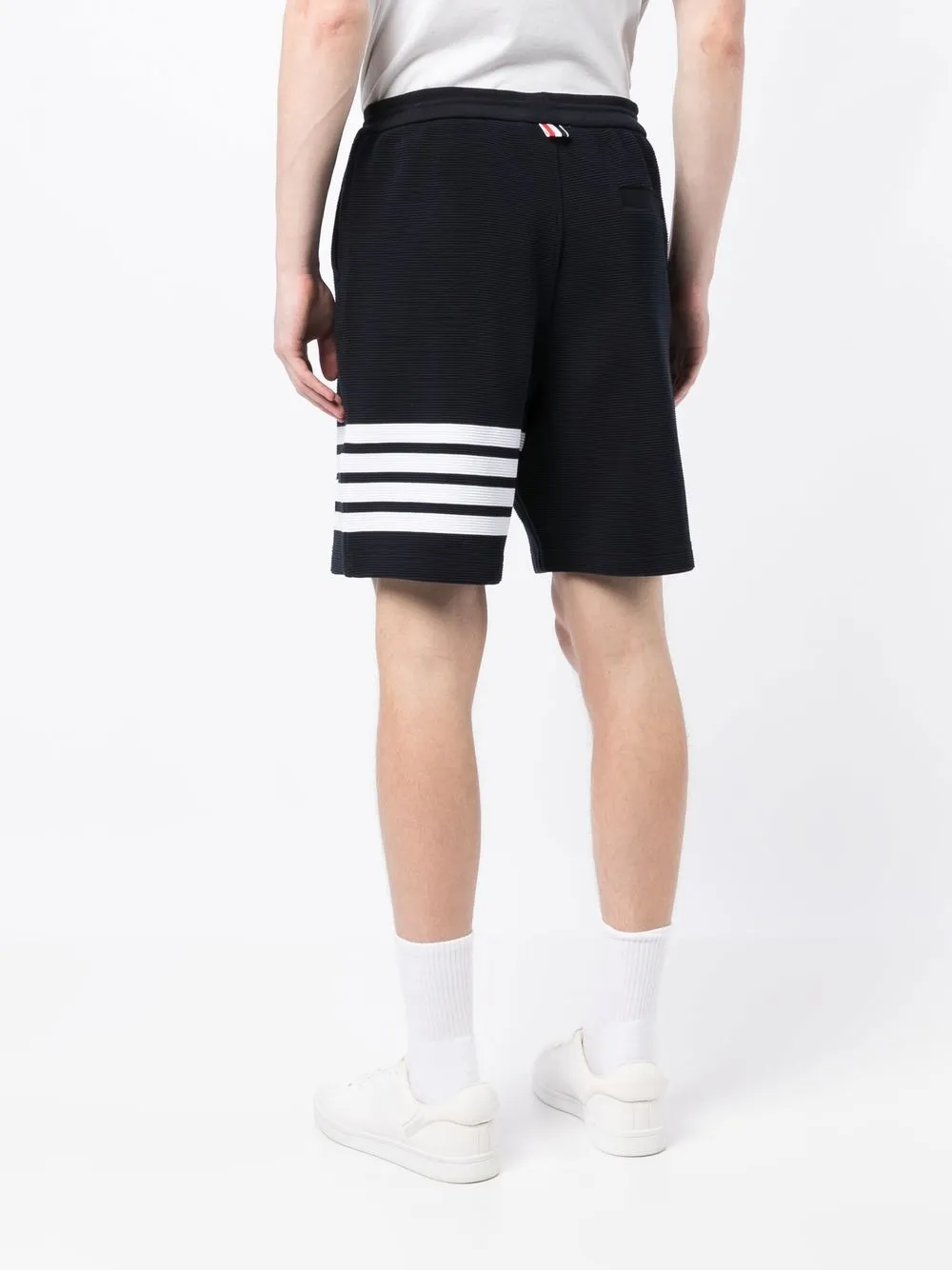 Thom Browne Gestreepte trainingsshorts 415 NAVY