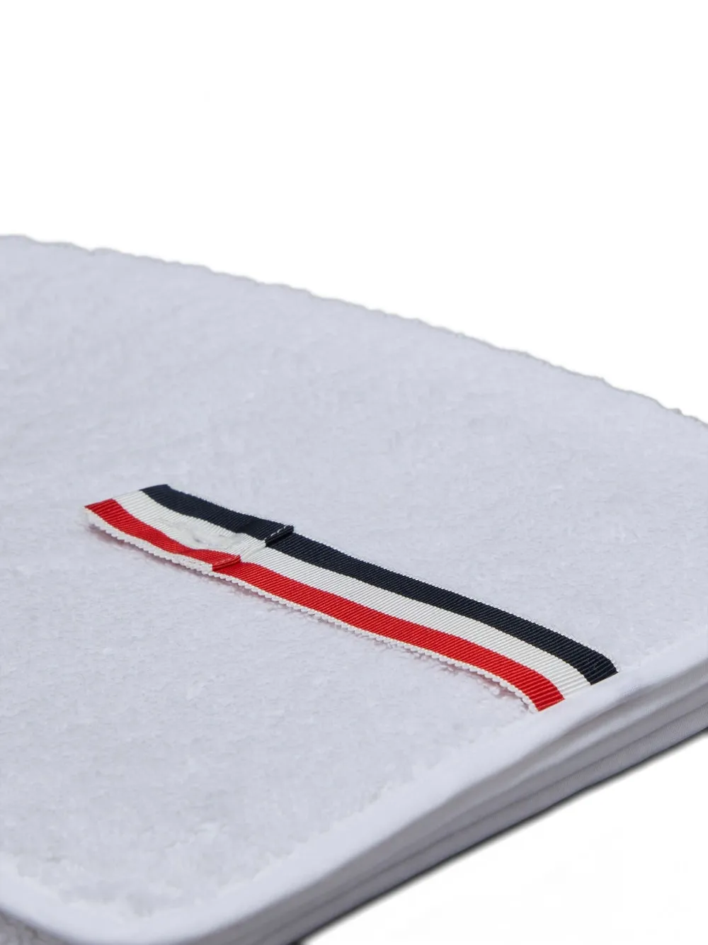 Thom Browne Ribbon-trimmed Cotton Towel (30cmx 88cm) In Yellow