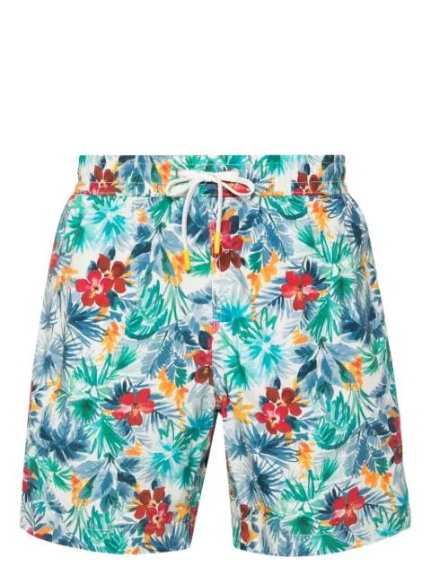 HARTFORD floral-print swim shorts
