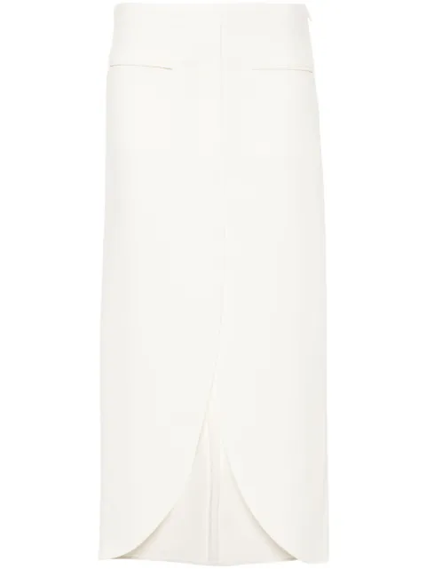 Courrèges Ellipse tailored maxi skirt