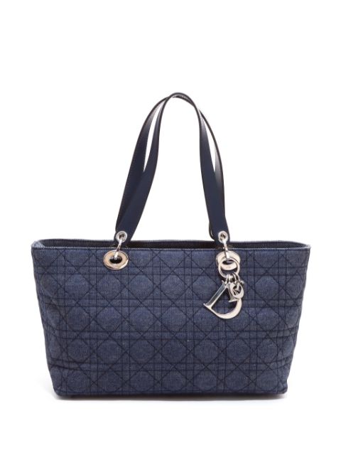 Christian Dior Cannage denim tote bag Women