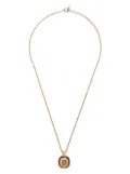 Christian Dior Pre-Owned octagonal CD-logo pendant necklace - Gold