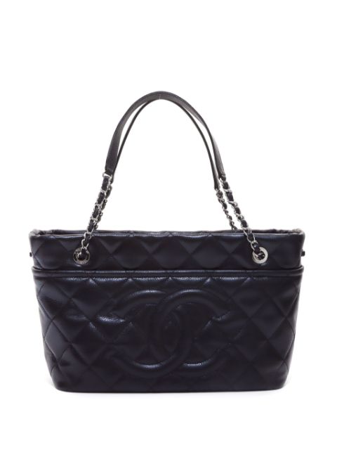 CHANEL 2013 CC quilted tote bag Women