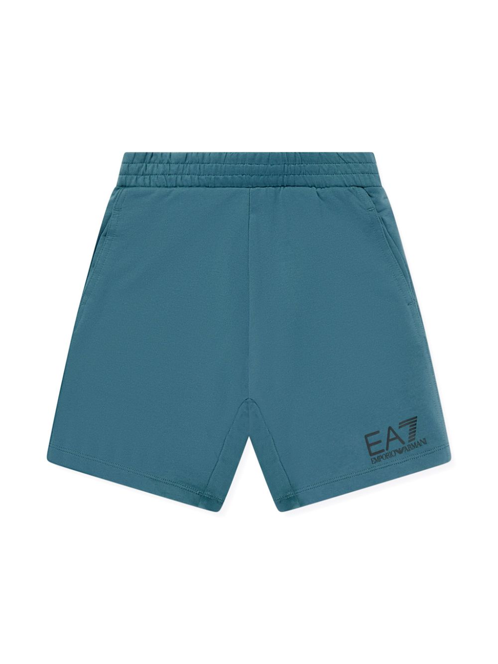 Shop Emporio Armani Logo-print Cotton Shorts Set In Green