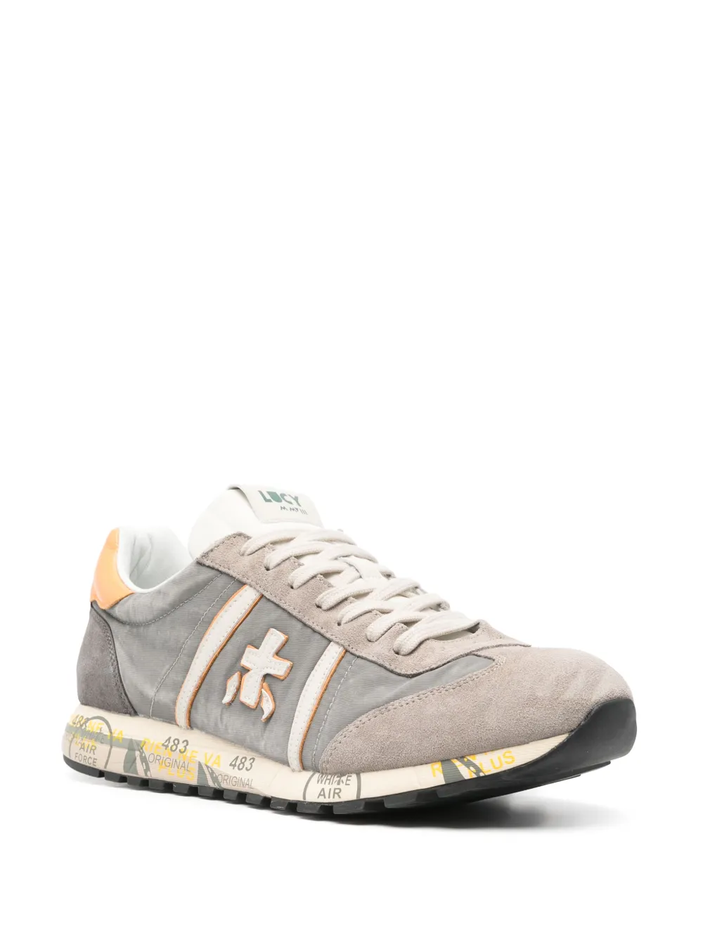 Shop Premiata Lucy 6603 Panelled Sneakers In Grey