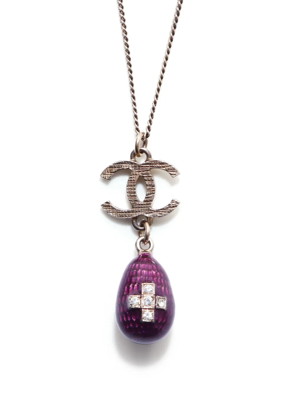 CHANEL Pre-Owned 2007 CC pendant necklace - Goud