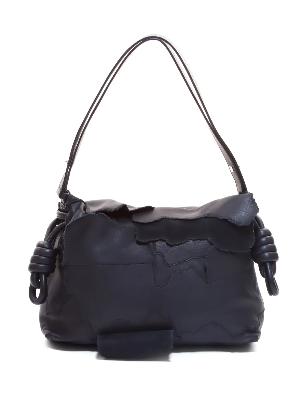 Loewe Pre-Owned Flamenco schoudertas met patchwork - Zwart