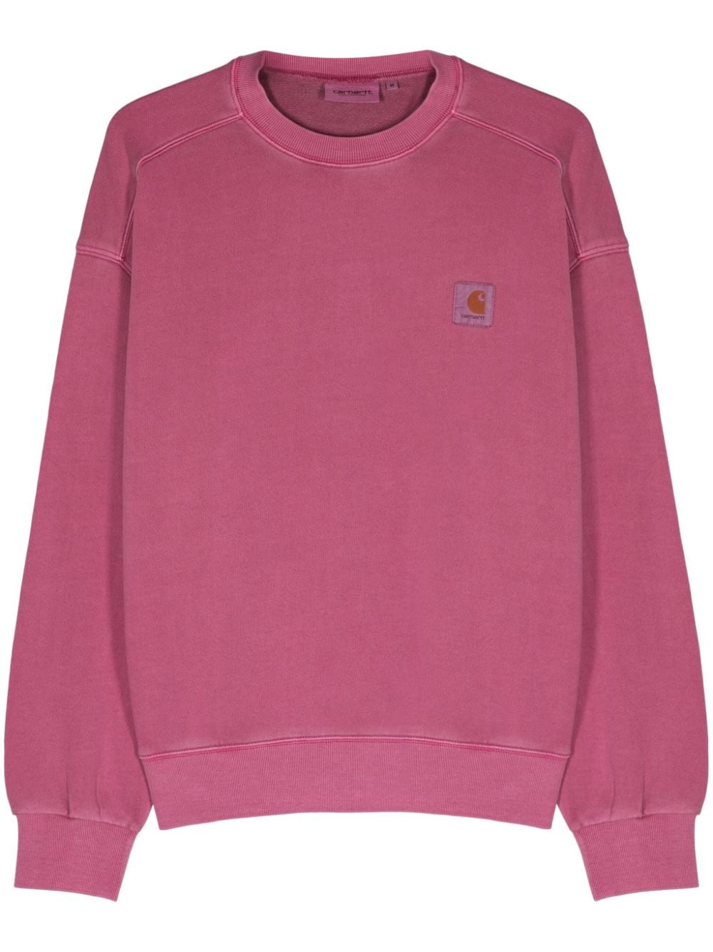Carhartt WIP Nelson cotton sweatshirt Roze