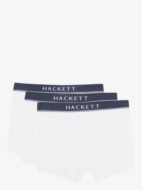 Hackett London logo-waistband cotton briefs (pack of three)
