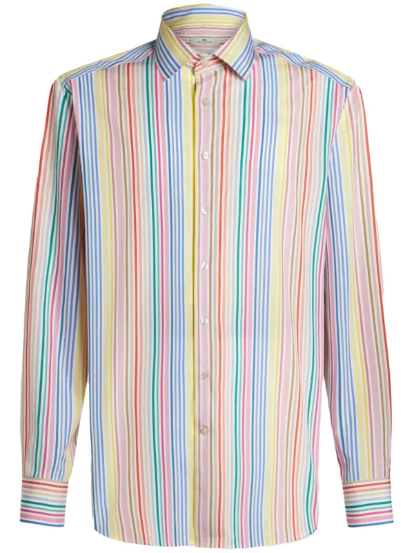 【関税&送料込】Etro Chenille T-Shirt With Multicolor Print Summer Artwork Print T-Shirt in Multicolor