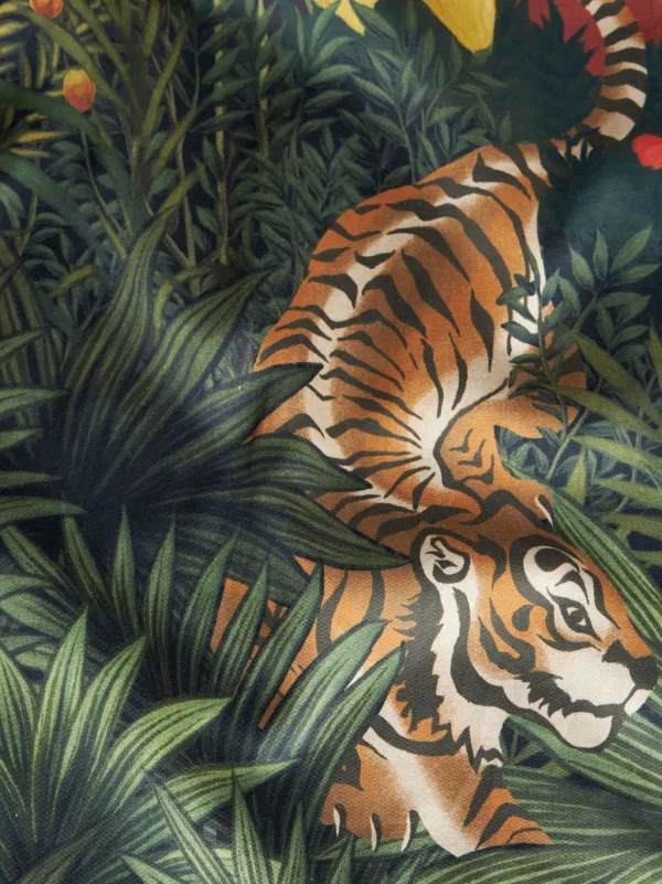 芸術写真 Photo Print - 07 ETRO 18AW Jungle Print Shirt-42（Etro Silk Wildlife-Print