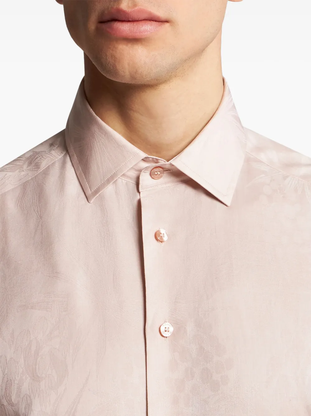 ETRO Overhemd met jacquard Roze