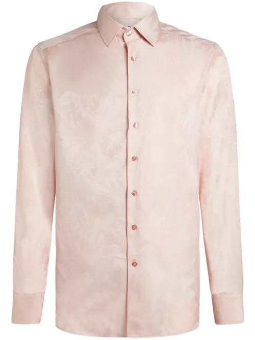 Chemise en coton à motif en jacquard - ETRO - Modalova