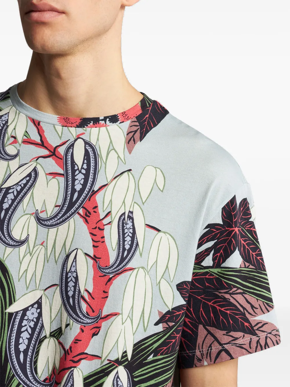 ETRO T-shirt met print Blauw