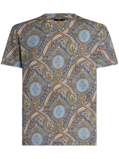 ETRO playera con estampado de cachemira