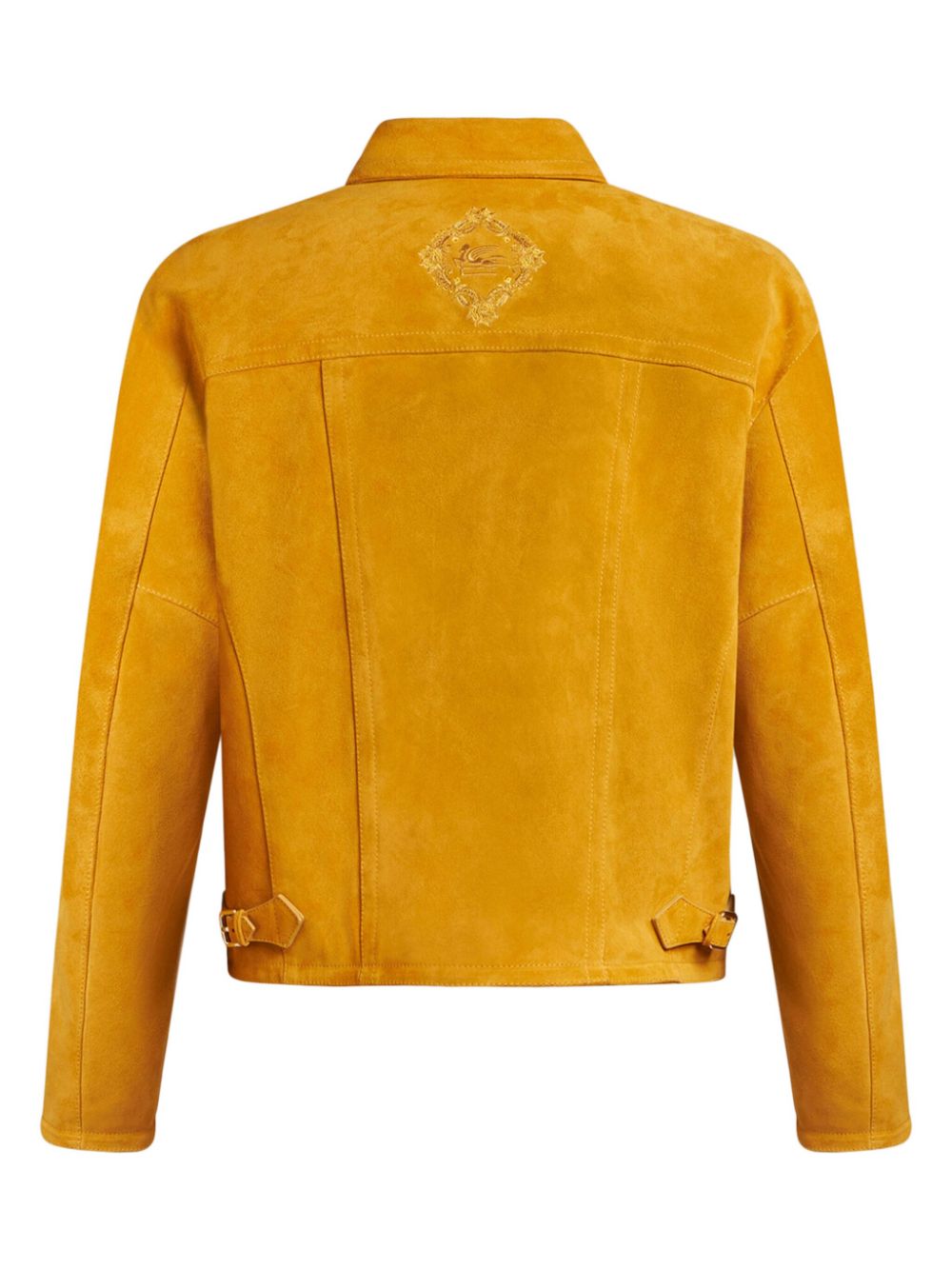 ETRO Pegaso-embroidered suede jacket Men