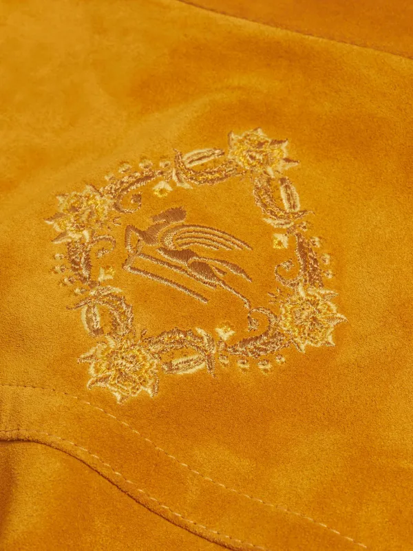 ETRO Pegaso スエードジャケット | イエロー | FARFETCH JP