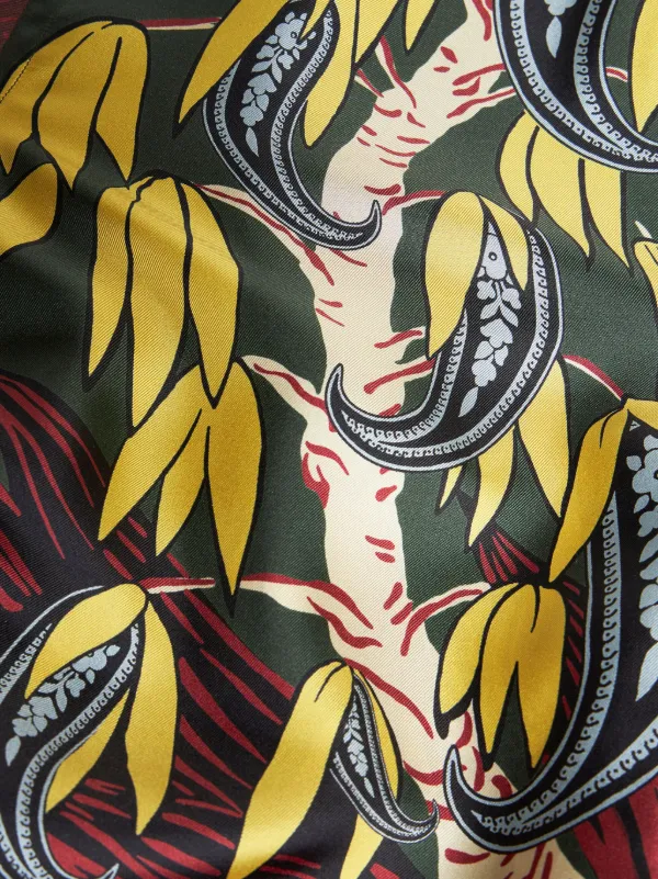Tシャツ・カットソー ERMANNO SCERVINO Printed silk shirt (D452K333HXR S4517) Designer devorè shirt in geometric print – Ermanno Scervino