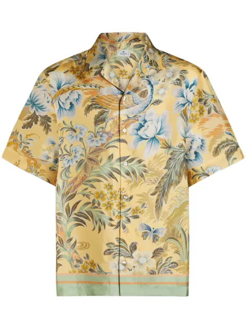 ETRO floral-print silk shirt