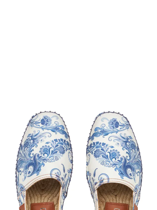 ETRO ペイズリー エスパドリーユ | ブルー | FARFETCH JP