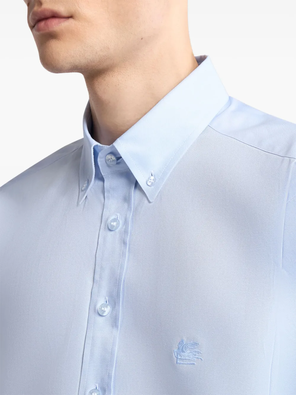 ETRO Pegaso button-up overhemd Blauw